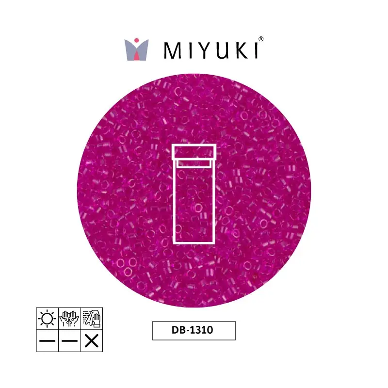 Miyuki delica 11/0 DB1310 transparente fucsia x 3g
