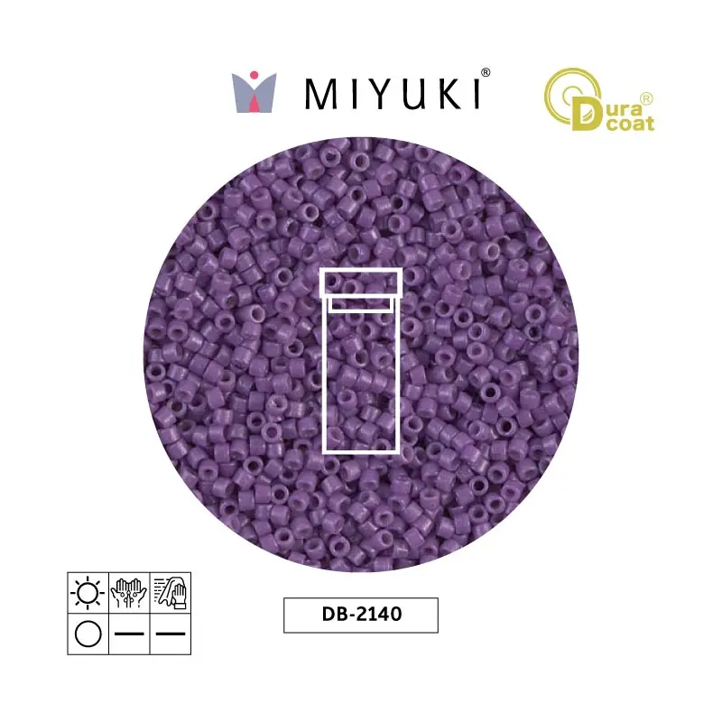 Miyuki delica 11/0 DB2140 opaco morado x 3g