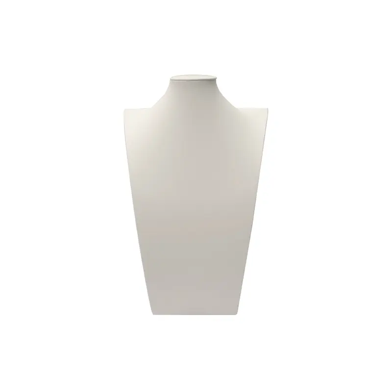 Exhibidor cuello 30cm blanco x und