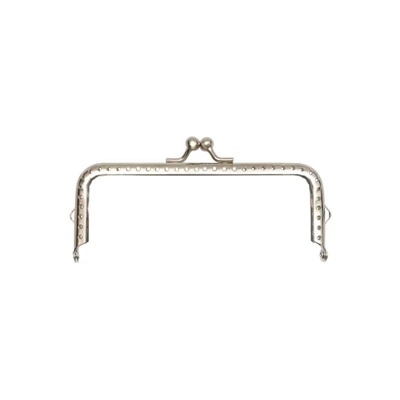Marco de bolso para tejer niquel 13cm x und