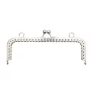 Marco de bolso para tejer niquel 16x5.3cm x und