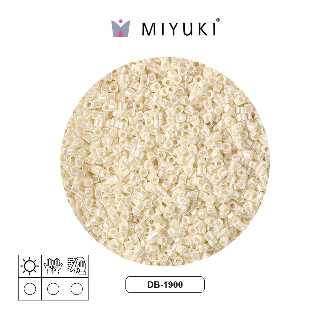Miyuki delica 11/0 DB1900 ivory ceylon x 50g