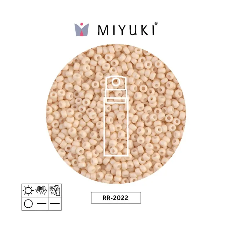 Mostacilla Miyuki rocalla 11/0 RR2022 matte opaque antique beige x 10g