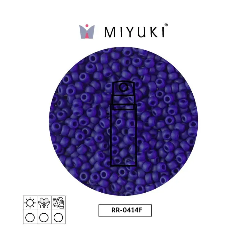 Mostacilla Miyuki rocalla 8/0 RR0414F matte opaque cobalt x 10g