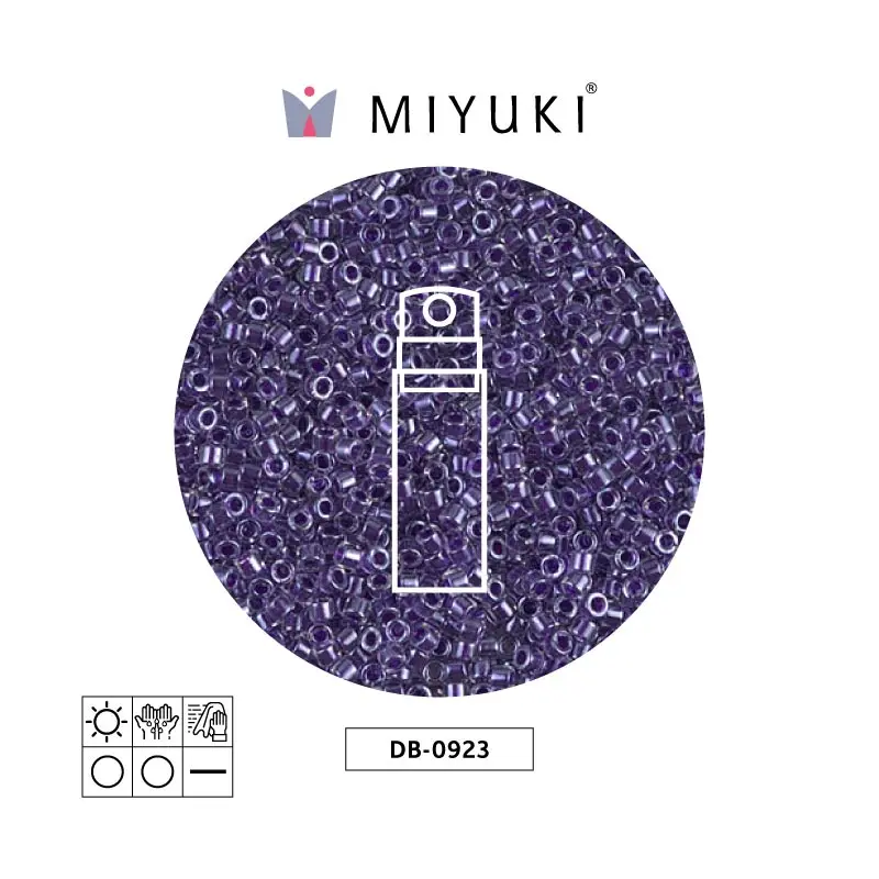 Miyuki delica 11/0 DB0923 sparkling amethyst forrado cristal x 10g