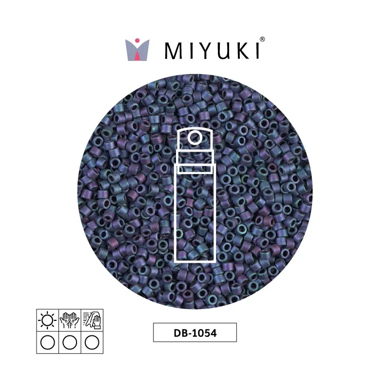 Miyuki delica 11/0 DB1054 matte metallic plum gold AB x 10gr