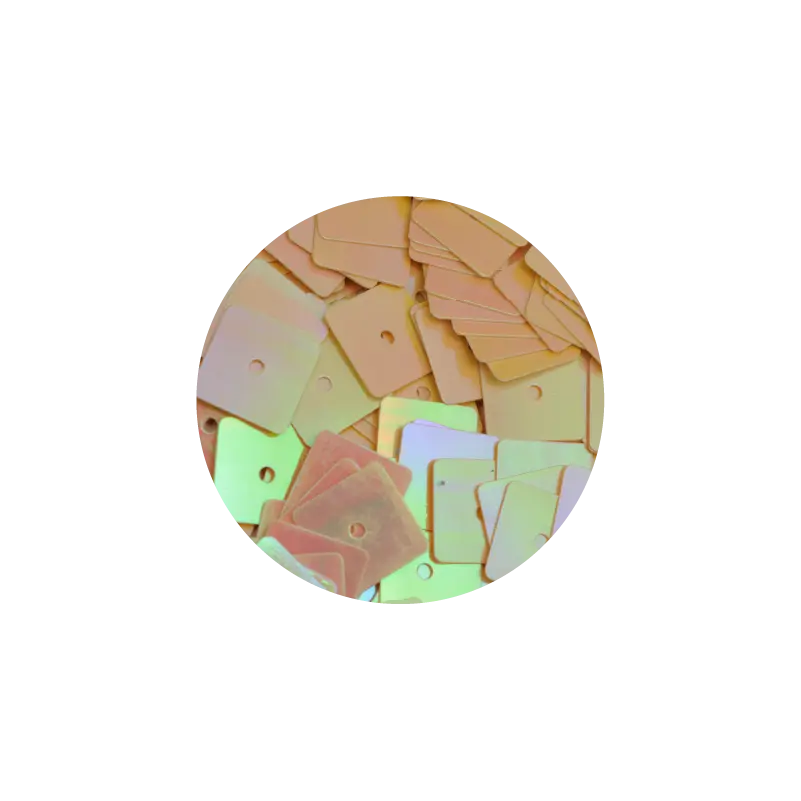 Lentejuela 10x10 mm Beige