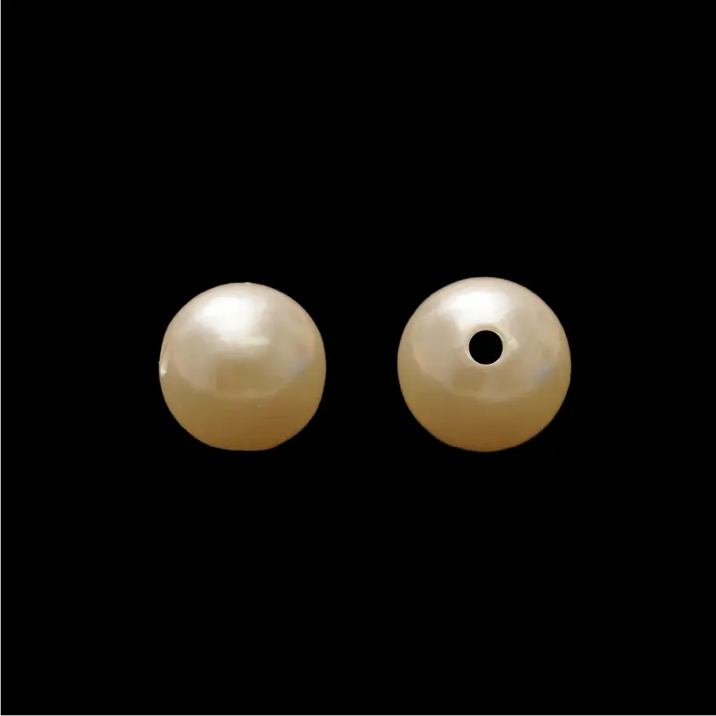  Perla sintetica redonda 14mm beige x 1/4 libra