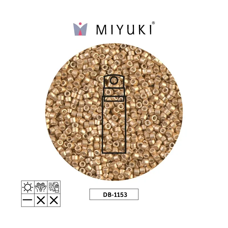 Miyuki delica 11/0 DB1153 galvanized frosted mead x 10gr