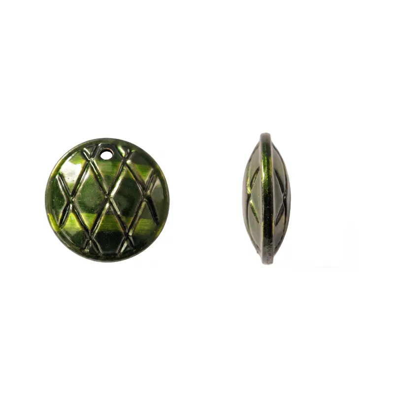Herraje hindu K2204 redondo 25mm verde x 8 und