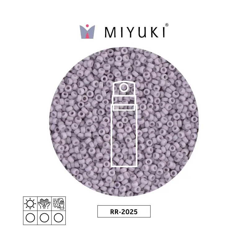 Mostacilla Miyuki rocalla 15/0 RR2025-1 opaque light denim satin x 10g