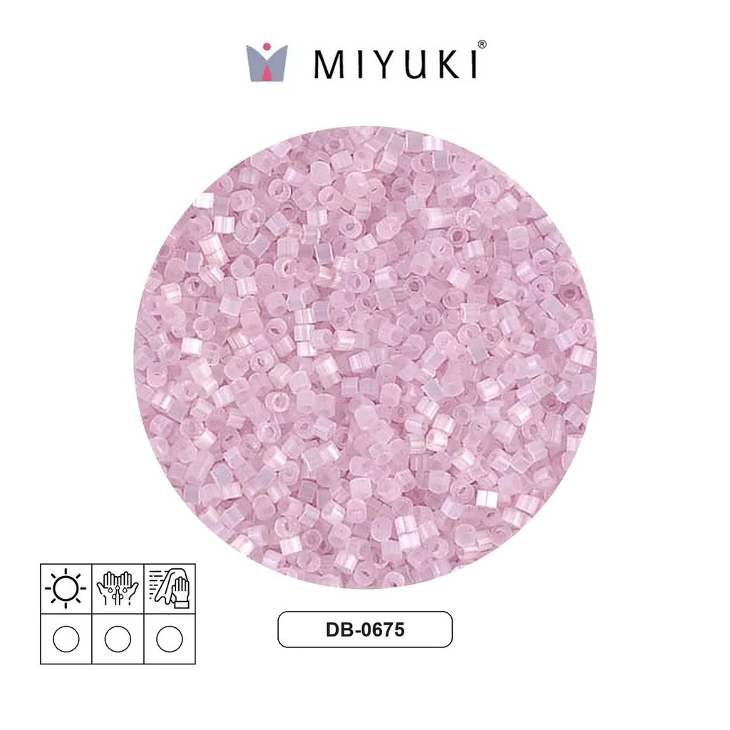 Miyuki delica 11/0 DB0675-1 pale pink satin x 50g