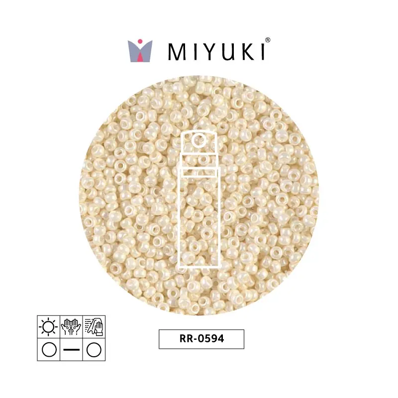 Mostacilla Miyuki rocalla 15/0 RR0594 cream ceylon x 10g