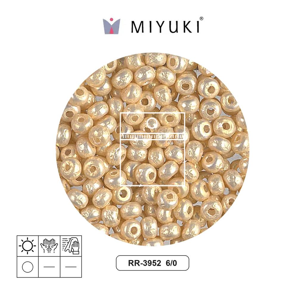 Mostacilla Miyuki rocalla 6/0 RR3952 cream pearl x 10g
