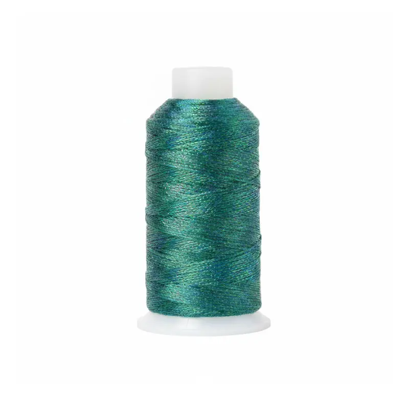 Hilo poliester metalizado 15 hilos J-2083 blue zircon matizado x rollo 150m