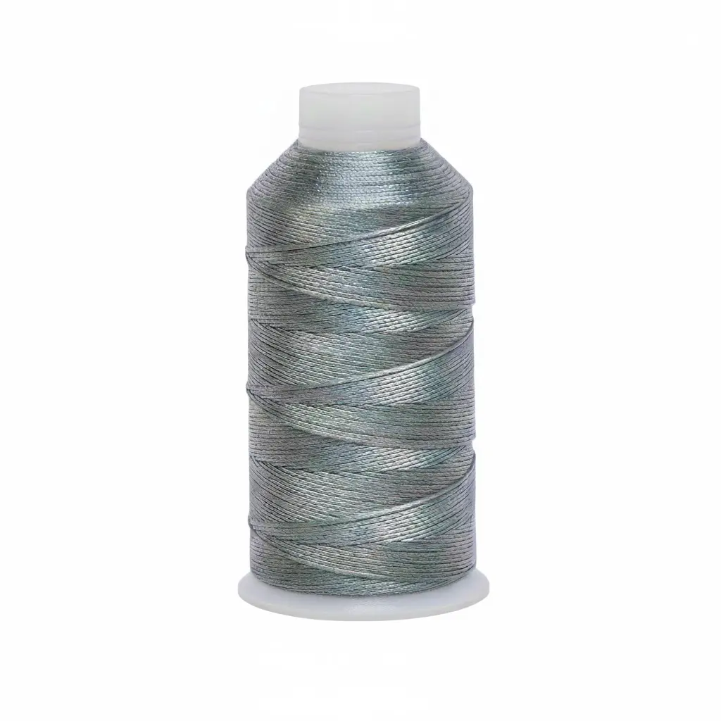 Hilo poliester metalizado 15 hilos J-2063 azul matizado x rollo 150m