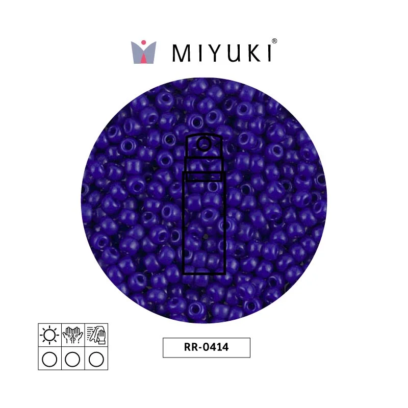 Mostacilla Miyuki rocalla 8/0 RR0414 opaque cobalt x 10g