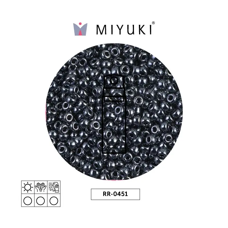 Mostacilla Miyuki rocalla 8/0 RR0451 gunmetal x 10g
