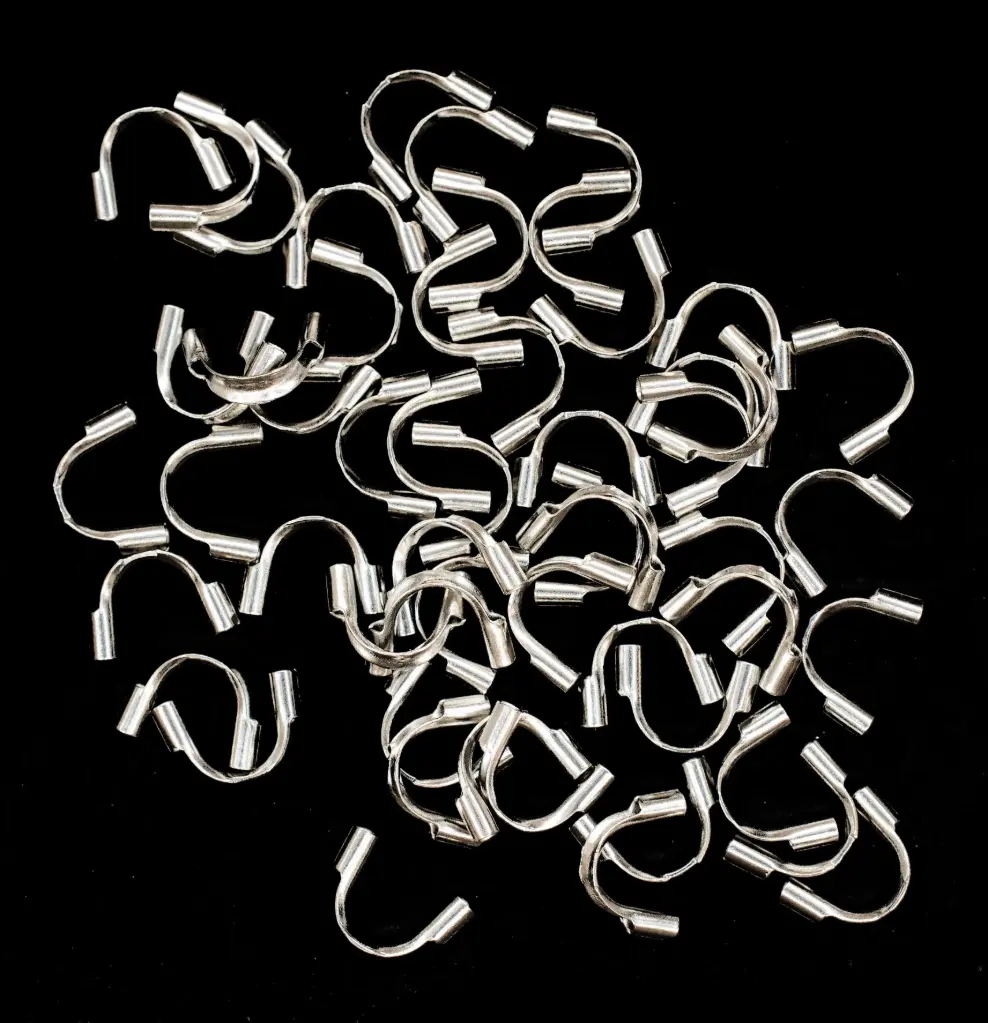 Terminal protector acero plateado 5mm x 100 unds 