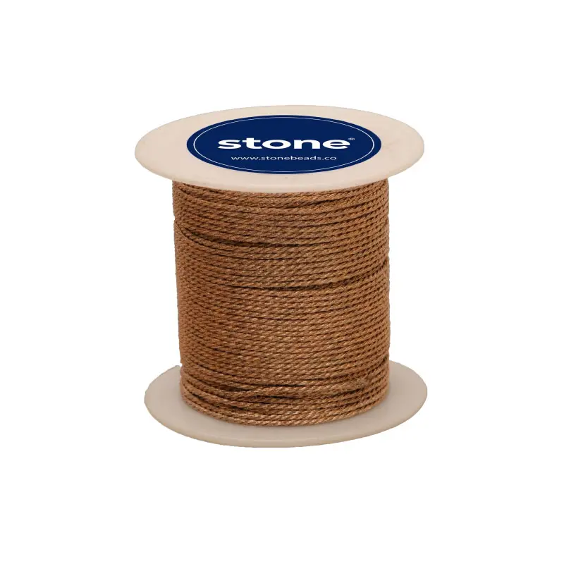 Hilo poliester metalizado L-214-600-9S cobre x rollo 20m