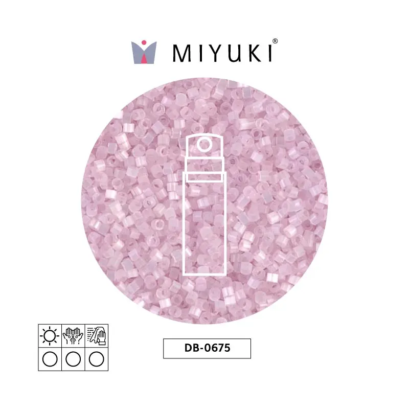 Miyuki delica 11/0 DB0675-1 pale pink satin x 10g