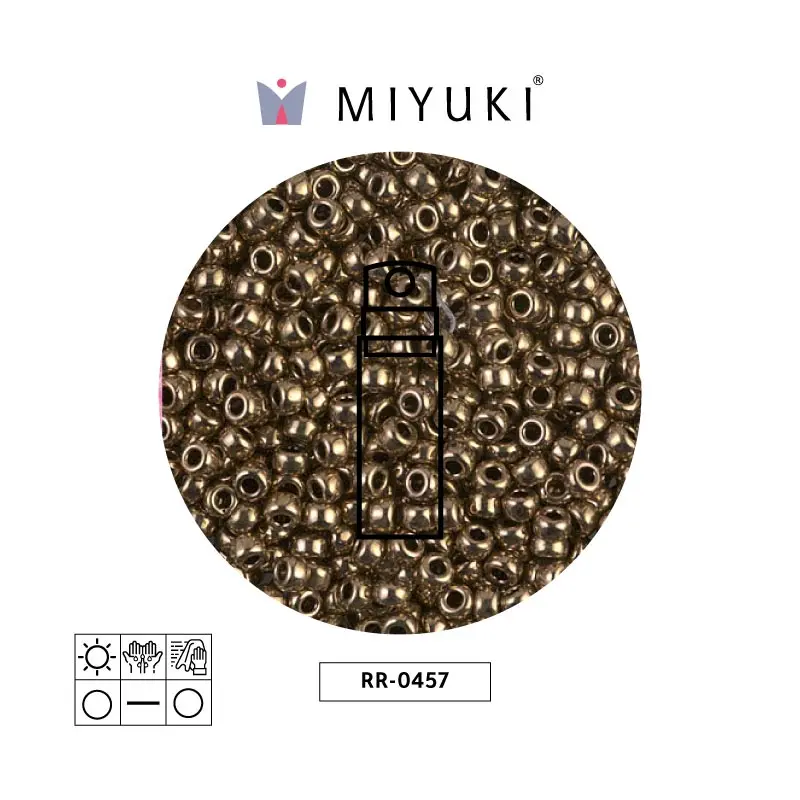 Mostacilla Miyuki rocalla 8/0 RR0457 metallic dark bronze x 10g