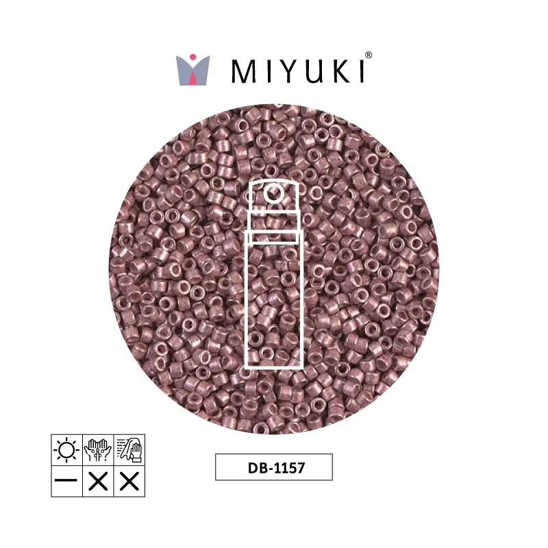 Miyuki delica 11/0 DB1157 galvanized frosted berry x 10g