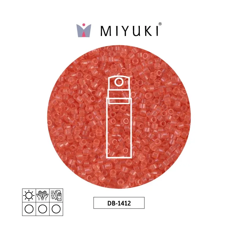 Miyuki delica 11/0 DB1412 transparent salmon x 10g