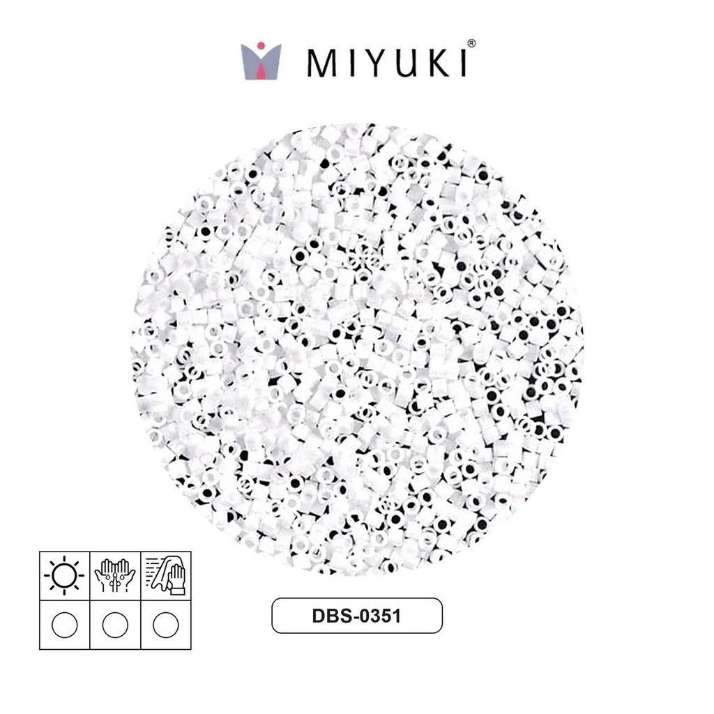 Miyuki delica 15/0 DBS0351 blanco mate x 50g