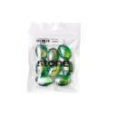 Acrilico oval 18x25mm verde x 8unds