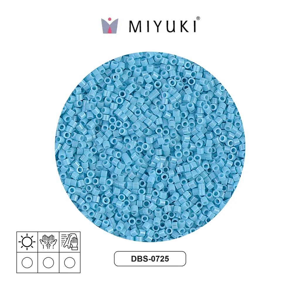 Miyuki delica 15/0 DBS0725 opaco claro azul x 50g