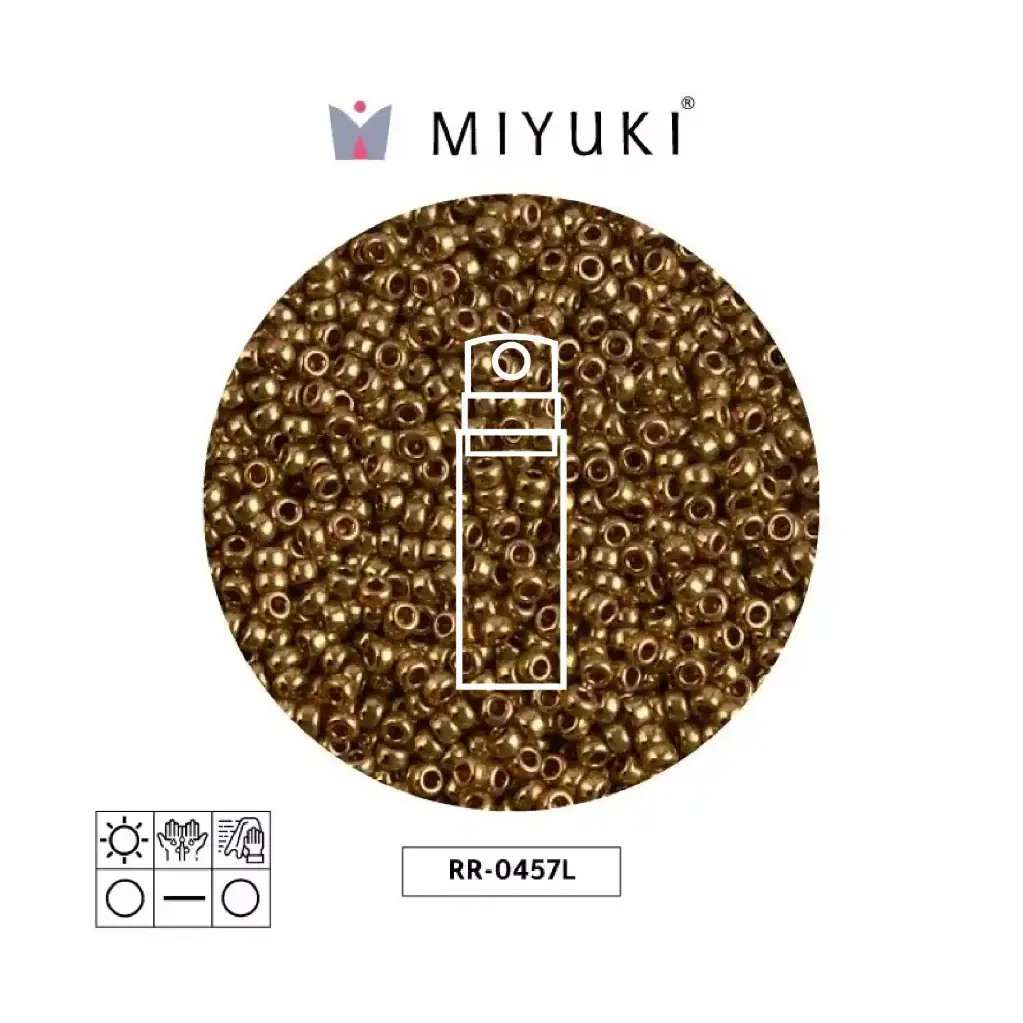Mostacilla Miyuki rocalla 8/0 RR0457L metallic dark bronze x 10g
