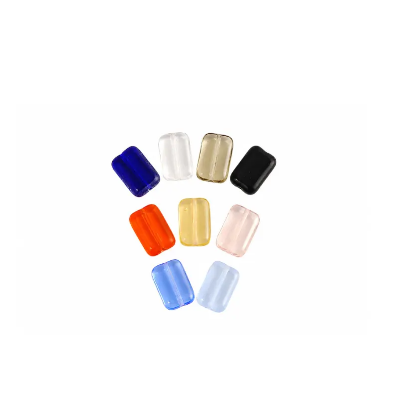 Cuentas Checas Rectangulares 7x12mm Mix x 20 und