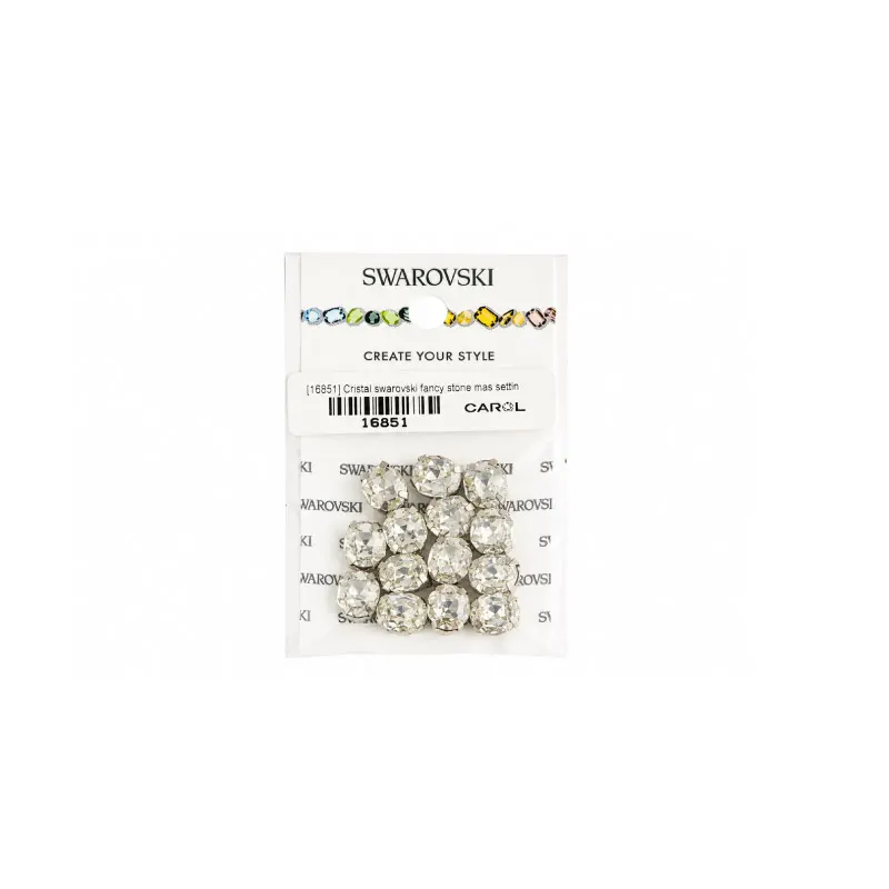 Cristal Swarovski Fancy Stone con setting pasante x14 und