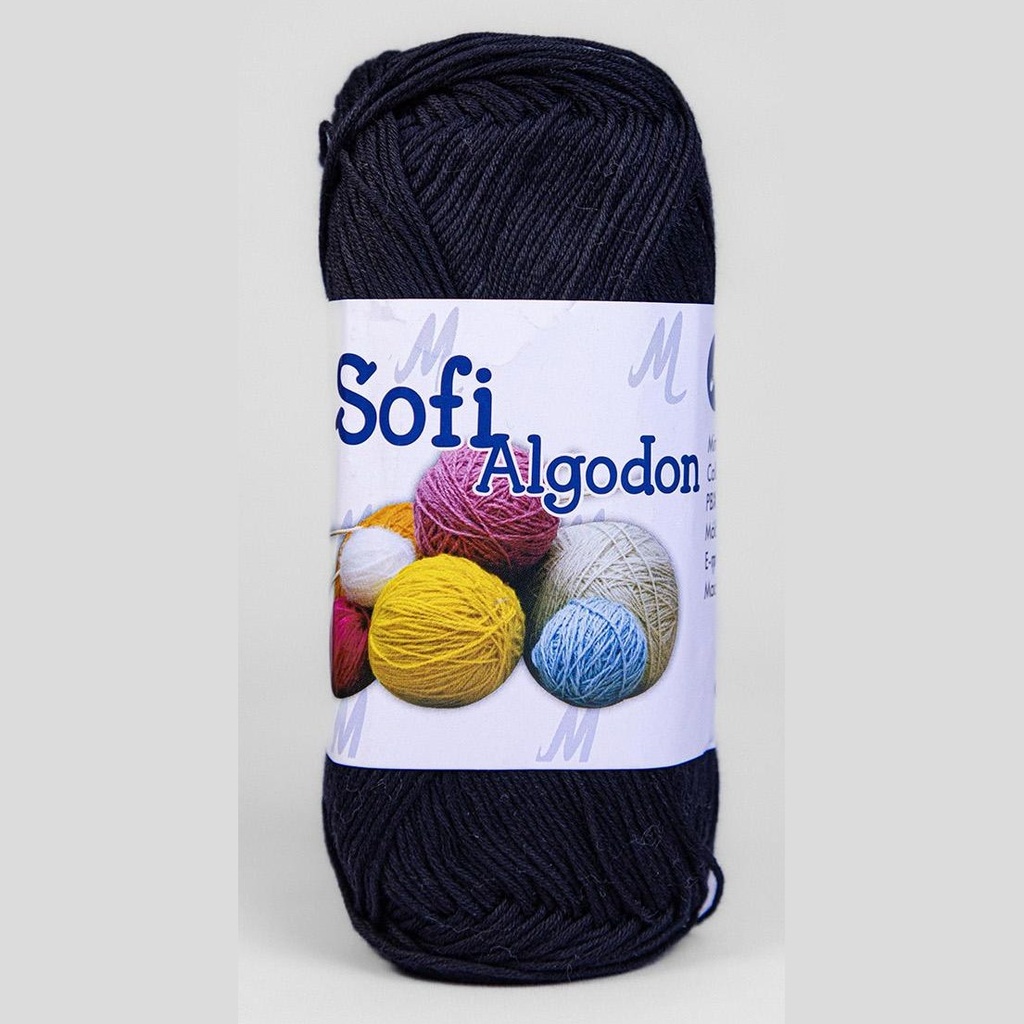 Ovillo lana amigurumi sofi 100% algodon 8373 azul petroleo x 100g