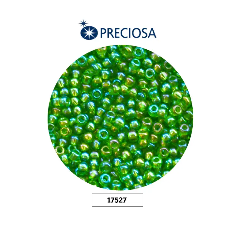 Mostacilla checa preciosa 10/0 2mm 51430 P verde AB x 500g