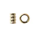 Separador plastimetal S-1881 15x8.5mm DI:5.8mm dorado  x 12 und