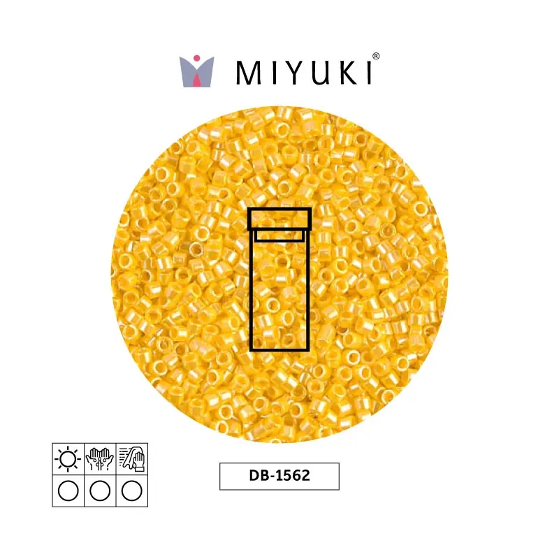 Miyuki delica 11/0 DB1562 opaco canary lusterr x 3g