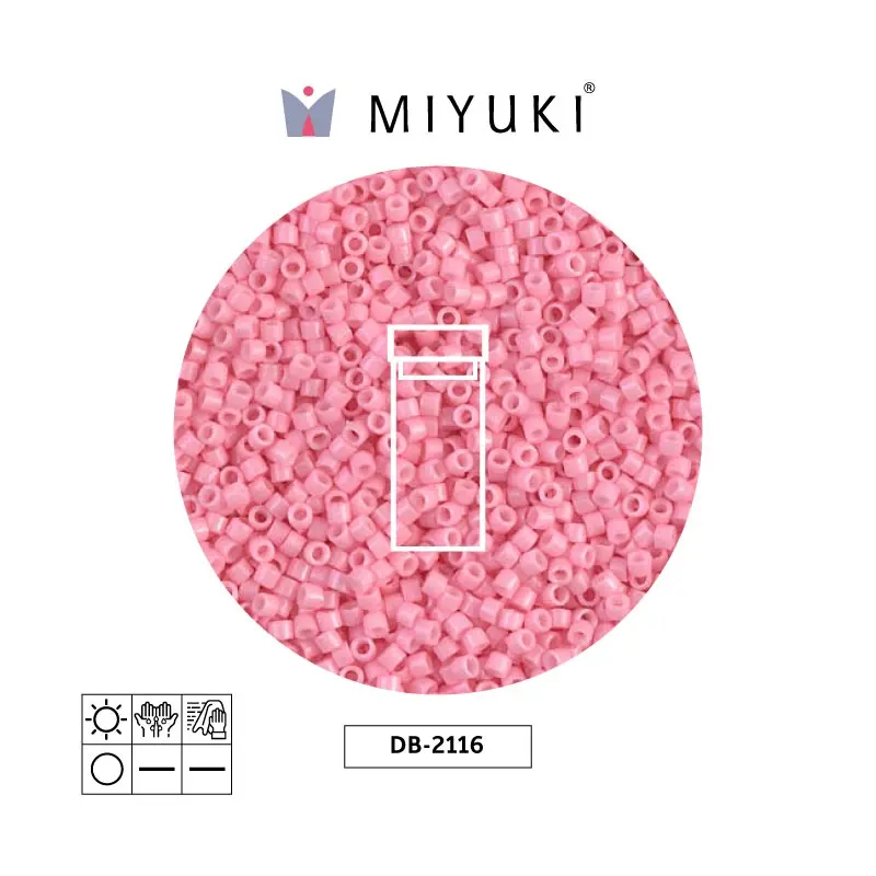 Miyuki delica 11/0 DB2116 opaco claro carnation x 3g