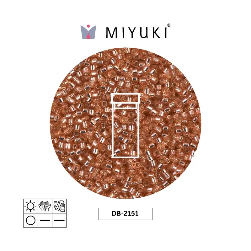 Miyuki delica 11/0 DB2151 dura silrose copp x 3g