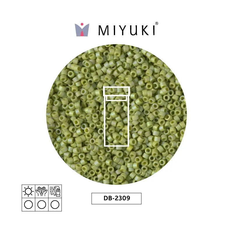 Miyuki delica 11/0 DB2309 opaco glaz seaweed AB x 3g