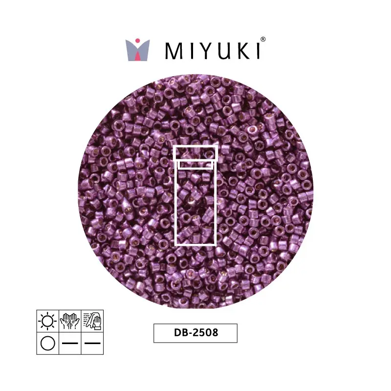 Miyuki delica 11/0 DB2508 Duracoat galvanizado morado orchid x 3g