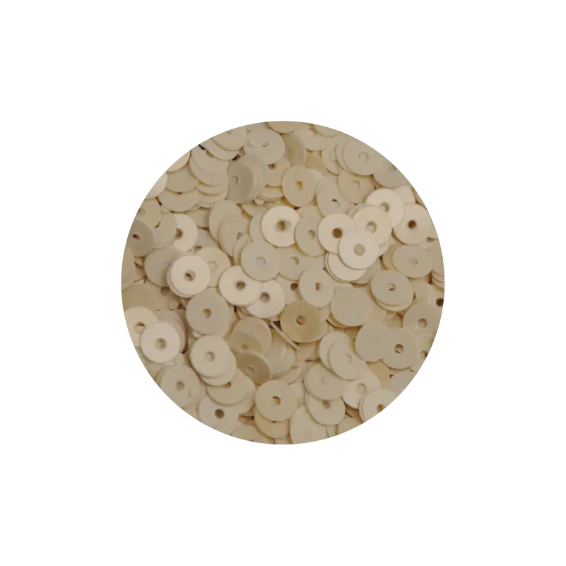 Lentejuela redonda beige 5mm 