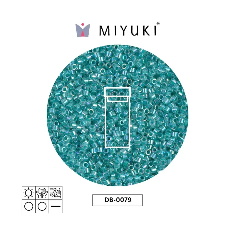 Miyuki delica 11/0 DB0079 forrado azul AB x 3g