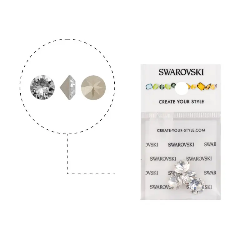1088 swarovski chaton crystal F SS39 x 4unds