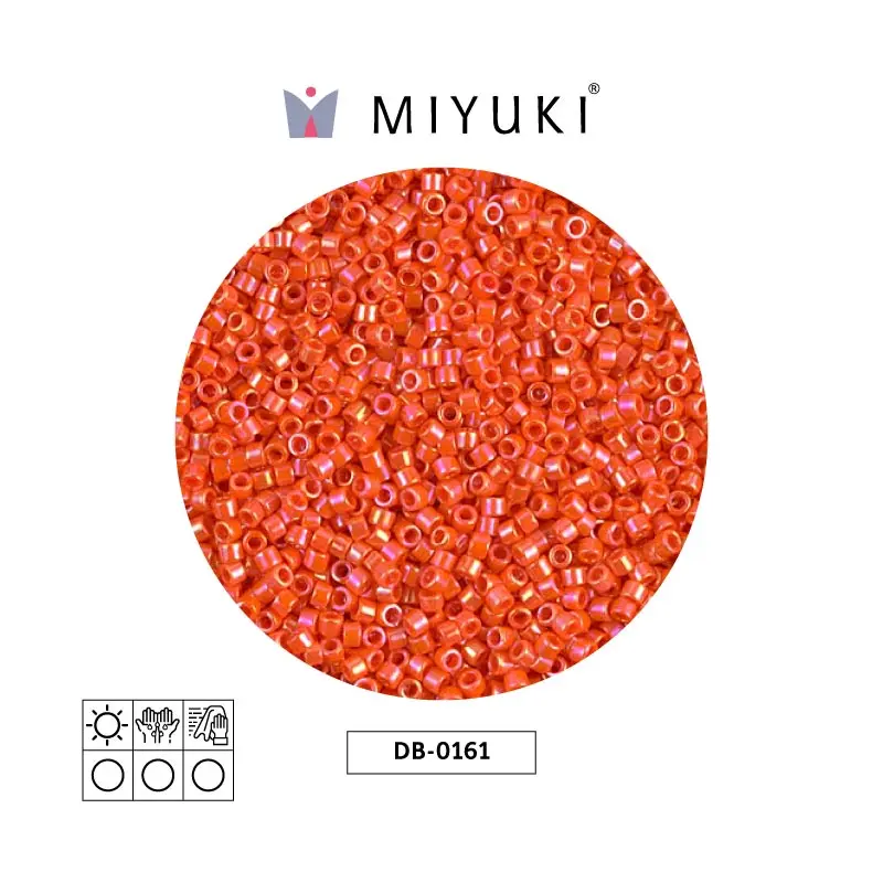 Miyuki delica 11/0 DB0161 opaque orange AB x 50g