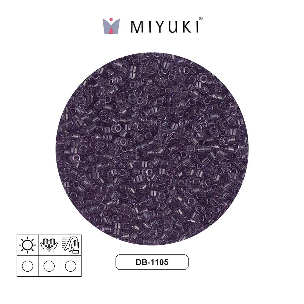 Miyuki delica 11/0 DB1105 transparente claro amethyst x 50g