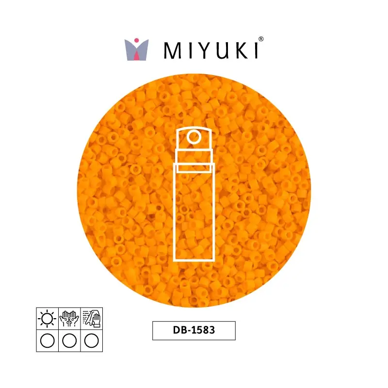 Miyuki delica 11/0 DB1583 opaque matte mandarin x 10g