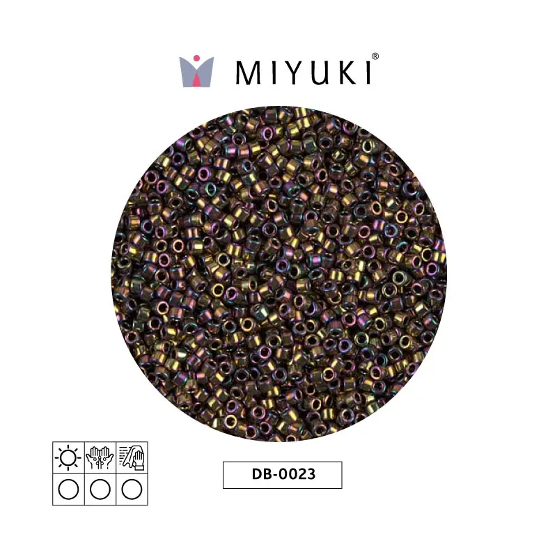 Miyuki delica 11/0 DB0023 metalizado claro bronce AB x 50g