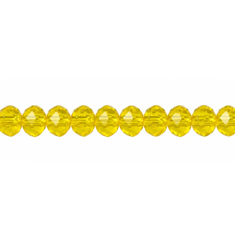 Murano rondela facetada 2mm light topaz 16 x 145unds